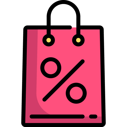 Shopping bag shopper sales supermarket icon