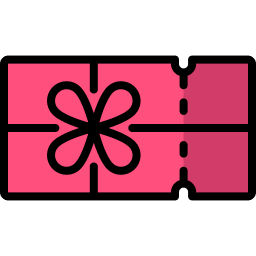 Voucher gift sales commerce icon
