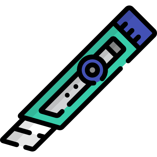 Art knife cut tools and utensils food icon