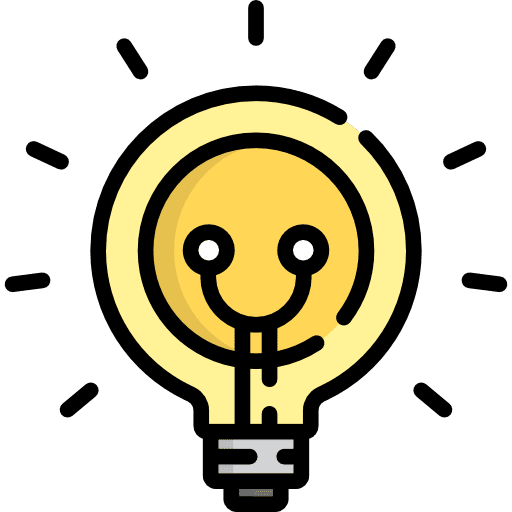 Bulb electronics technology idea icon
