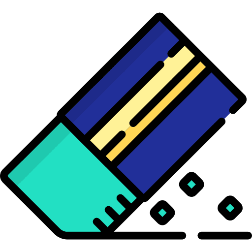 Eraser edit tools eraser education icon