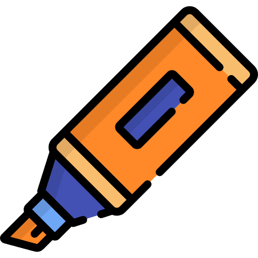 Highlighter edit tools permanent draw icon