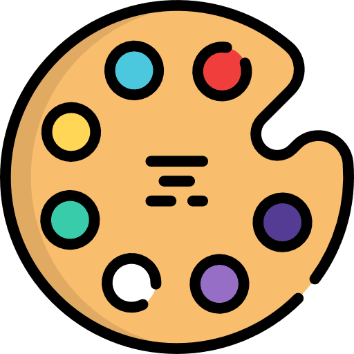 Palette interface artistic art icon