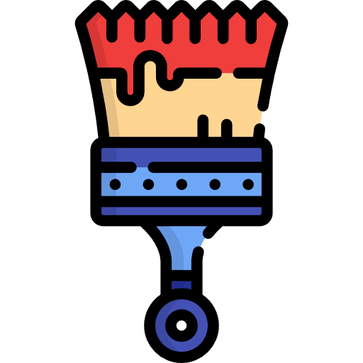 Paintbrush repair paint brush painter icon