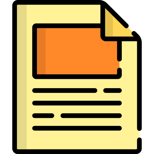 Paper documents archive education icon