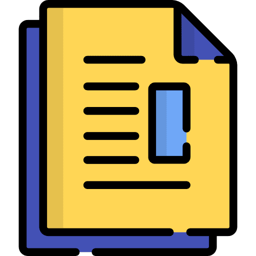 Paper text lines files and folders icon