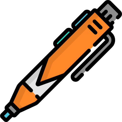 Pen school material pencil education icon