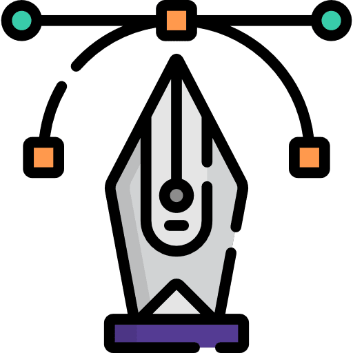 Pen tool graphic design vector pen tool icon