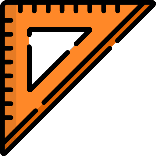 Ruler ruler geometry measuring icon