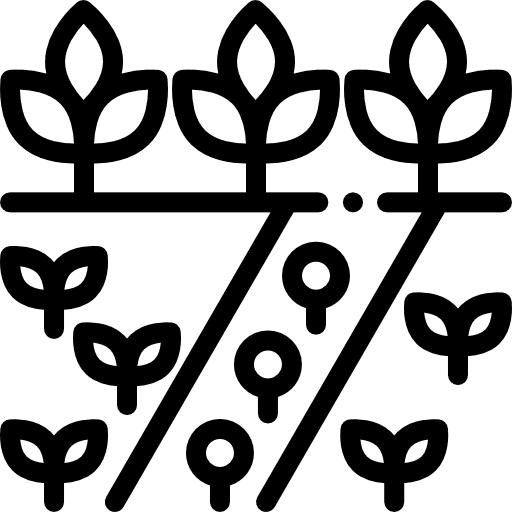 Planting plants farming and gardening planting icon