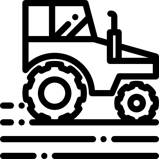 Tractor transport vehicle engine icon