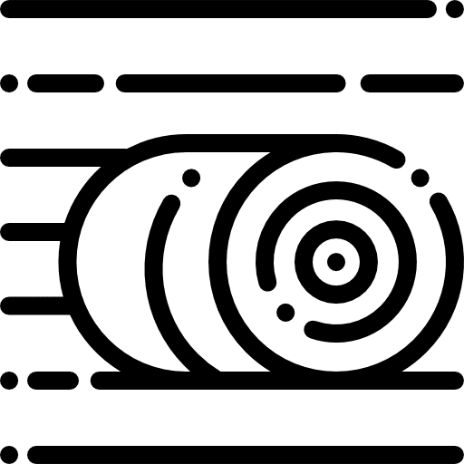 Bale bale hay farm icon