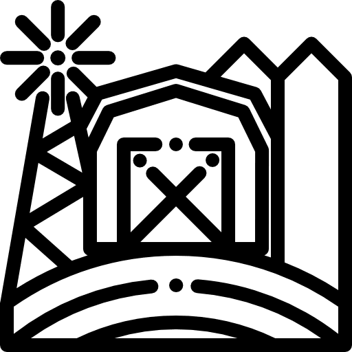 Farm house country farm house house icon