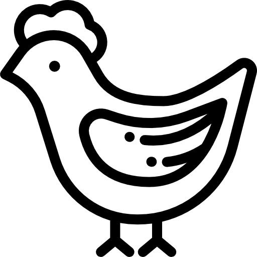 Chicken farm animals bird icon