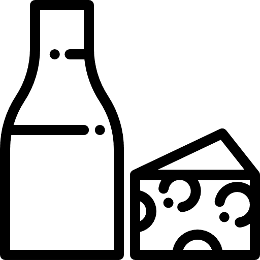 Milk triangular slice farming and gardening icon