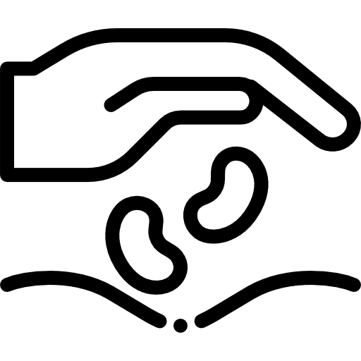 Seeds seeds hand ecology and environment icon