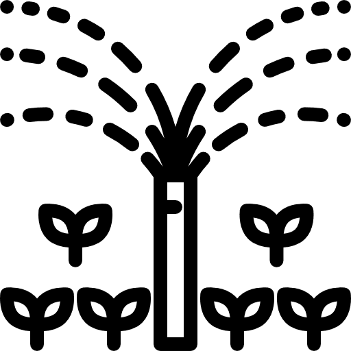 Sprinkler gardening farming and gardening watering icon