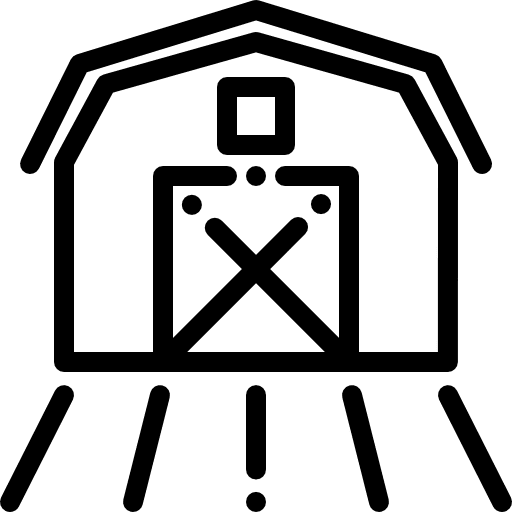 Warehouse warehouse farming and gardening buildings icon