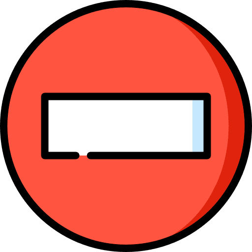 No entry no entry traffic sign shapes and symbols icon