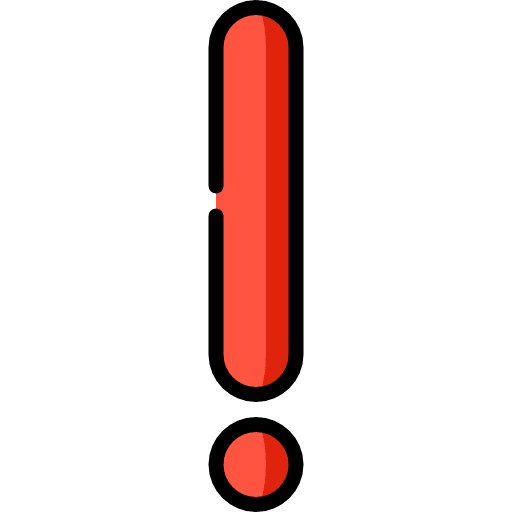 Exclamation warning signs shapes and symbols icon