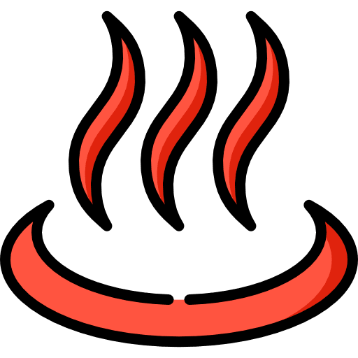 Hot shapes and symbols hot sign icon