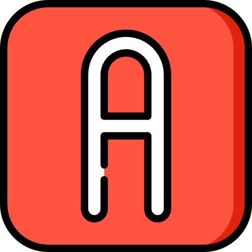 Letter a alphabet letter a abecedary icon