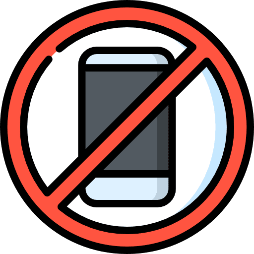 No phone no phone smartphone circle phone icon