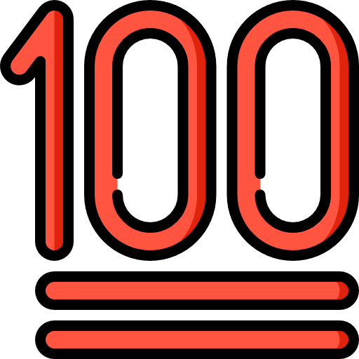 One hundred symbols shapes and symbols numbers icon