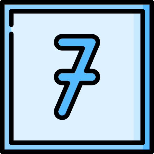 Seven figures symbols miscellaneous icon