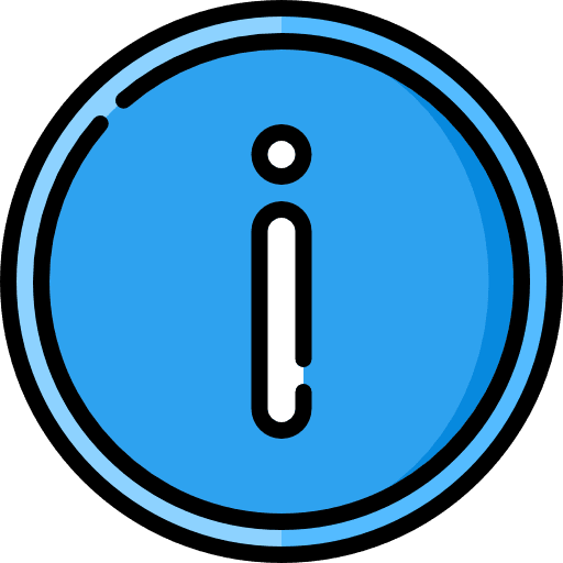 Information sign disclaimer circular icon