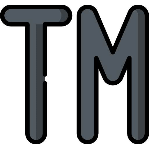 Trademark business shapes and symbols law icon