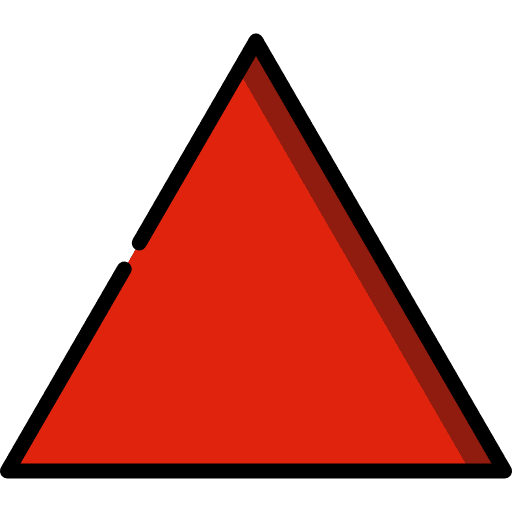 Triangle geometrical multimedia option interface icon