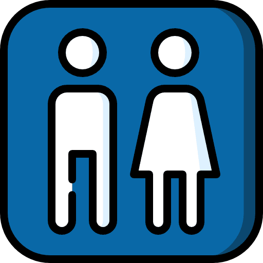 Wc man toilet wc icon