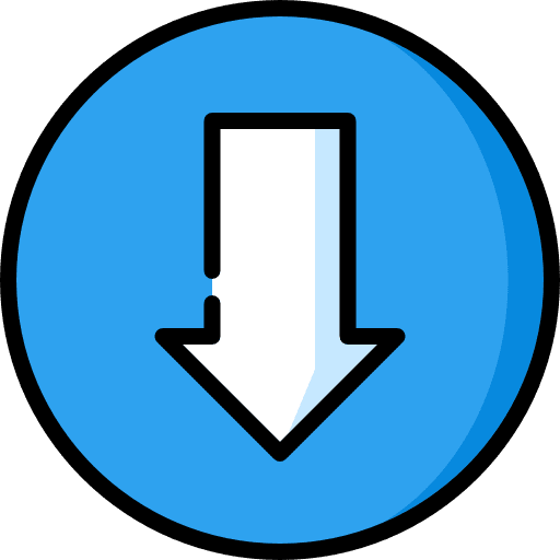 Down arrow low arrows download icon