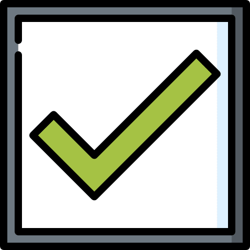 Checked interface shapes and symbols true icon