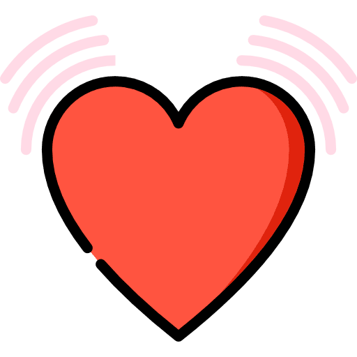 Heart beating heart pulse pulse rate icon