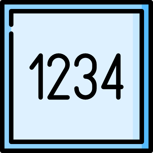Numbers numbers buttons shapes and symbols icon
