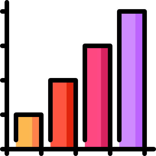 Bar chart graphic bar chart graph icon