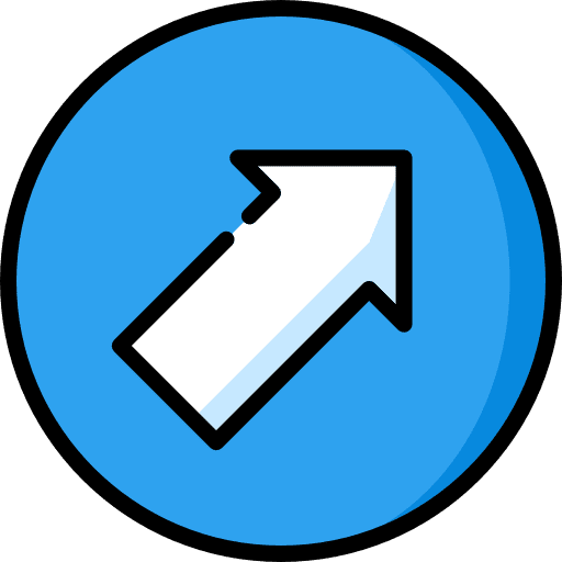 Diagonal arrow multimedia orientation arrows icon