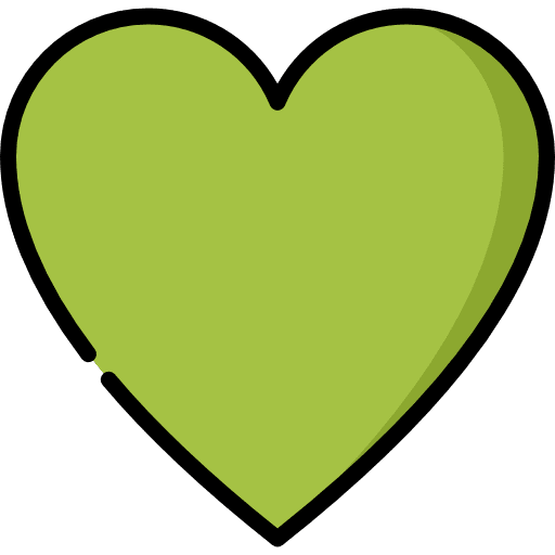 Heart shapes like peace icon