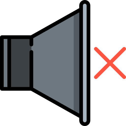 Muted speaker audio multimedia icon