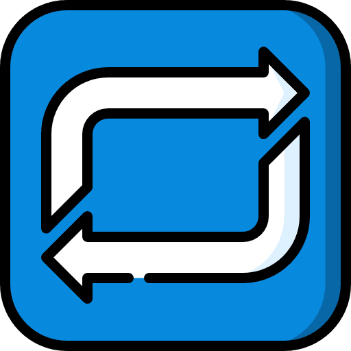 Repeat flip multimedia option direction icon