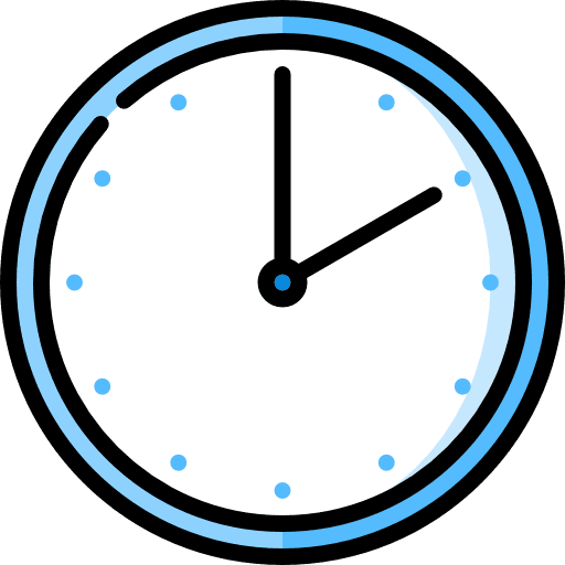 Wall clock time and date time clocks icon