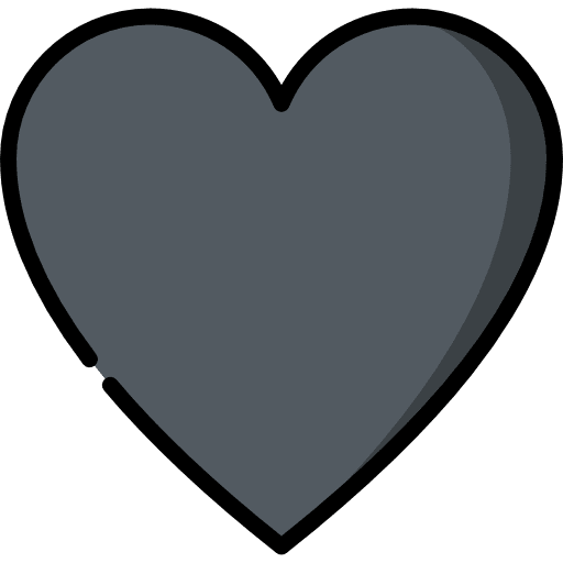Heart loving interface shapes and symbols icon