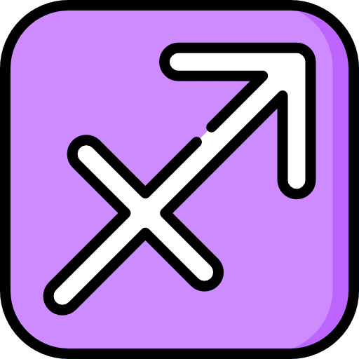 Sagittarius zodiac signs horoscope icon