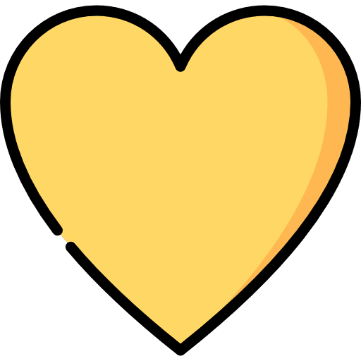 Heart shapes and symbols shapes loving icon