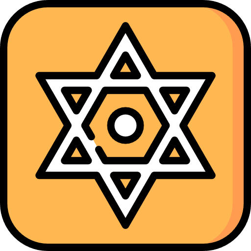 Star of david signs jewish shapes and symbols icon