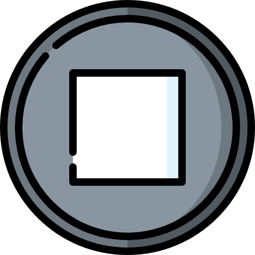 Stop video player stop multimedia option icon