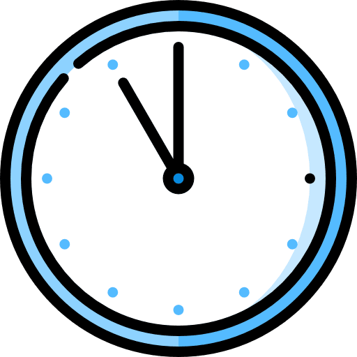 Wall clock circular clock watch shapes and symbols icon