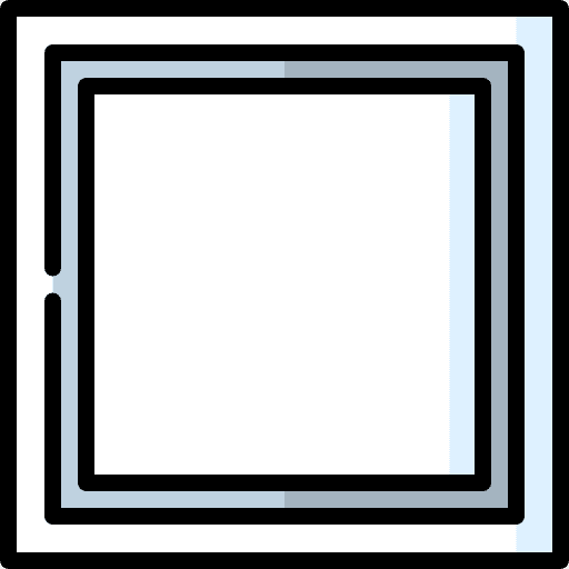 Square square checking button icon